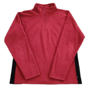 3/$20 Reebok Pink & Black Fleece Pullover Jacket